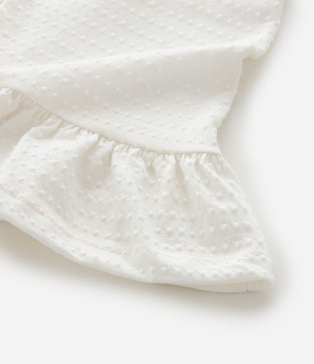 Blusa Infantil con Volados y Moñitas Aplicadas – Talle 0 a 18 Meses 6