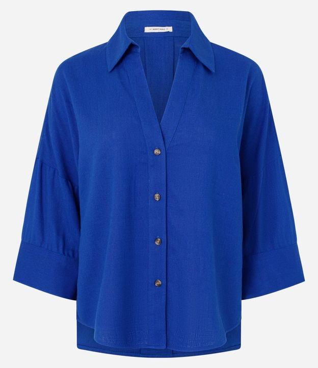 Camisa en Viscolino con Cuello Padre 5