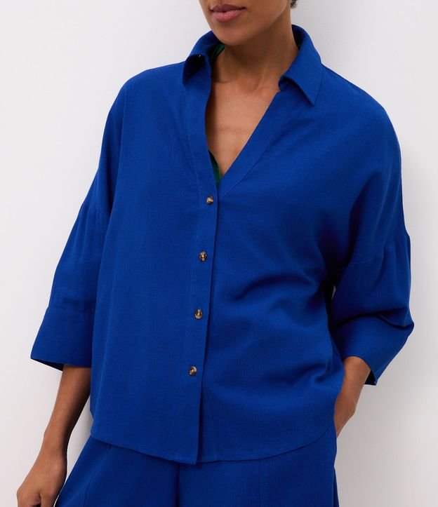 Camisa en Viscolino con Cuello Padre 4