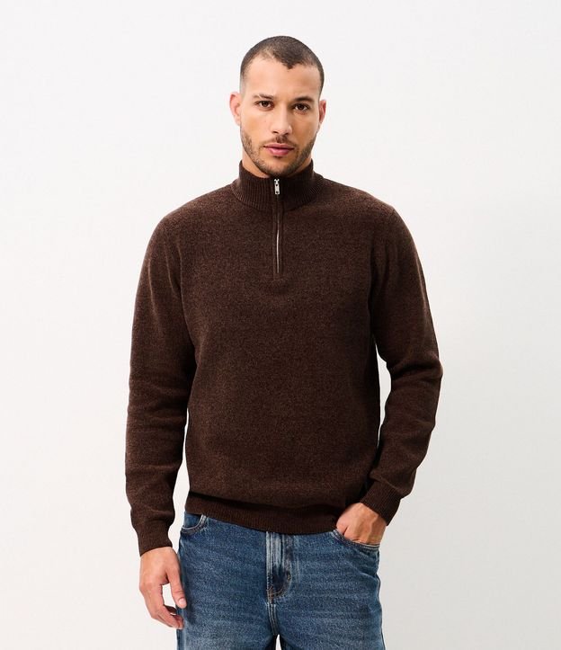 Saco Chenille Half Cremallera