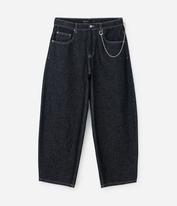Pantalón Baggy Balloon en Jeans Denim Liso 6