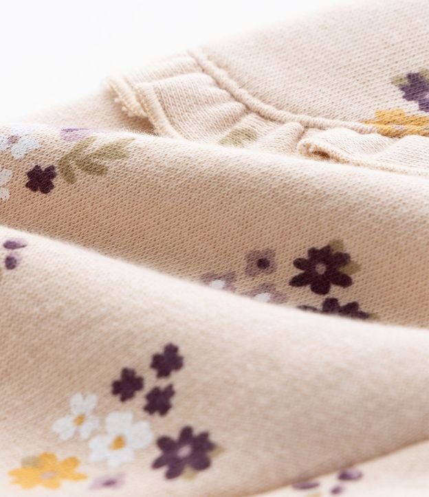 Pantalón Infantil con Estampa Floral – Talle 0 a 18 Meses 4