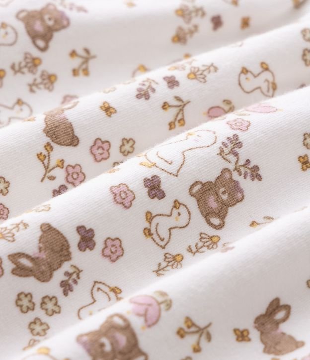 Vestido Infantil Floral con Chaleco - Talle 0 a 18 Meses 4