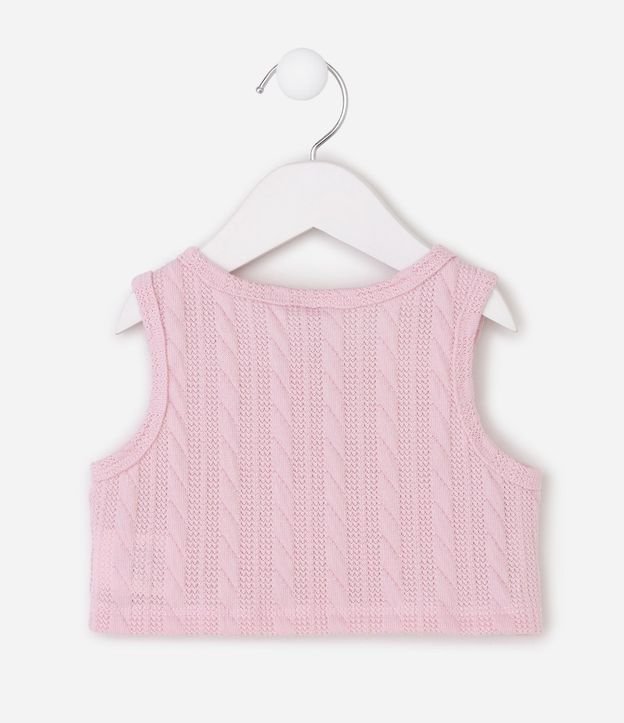 Vestido Infantil Floral con Chaleco - Talle 0 a 18 Meses 6