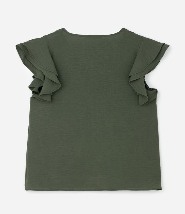Blusa en Crepé con Volado en el Hombro Curve & Plus Size 5