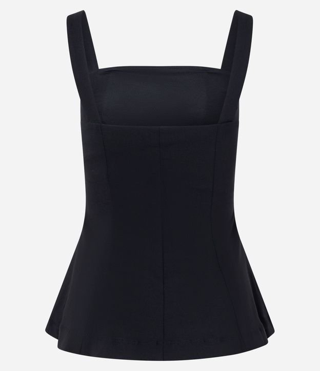 Blusa Peplum en Bengalina con Bretel Ancho 6
