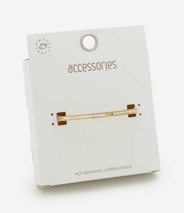 Pulsera Rígida en Metal con Aplicación de Brillos 3