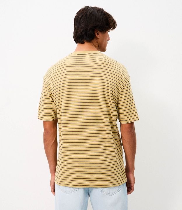 Remera Boxy Rayada en Algodón Hilo Teñido 6