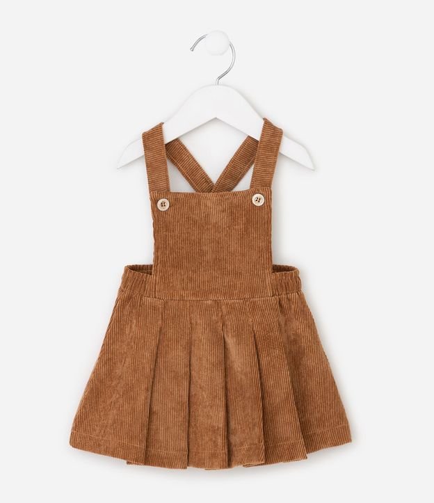 Salopete Infantil en Terciopelo Coctel - Talle 0 a 18 meses 2