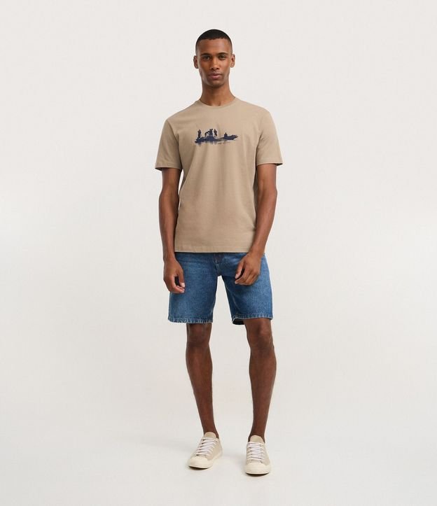 Remera en Algodón con Estampa Deportiva Mar Abierto 2