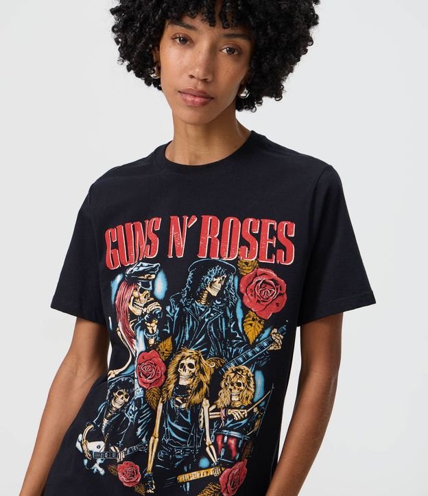 Remera en Algodón con Estampado Guns N’ Roses 1