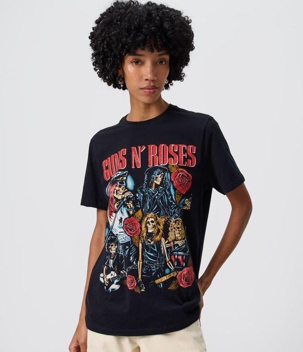 Remera en Algodón con Estampado Guns N’ Roses 3