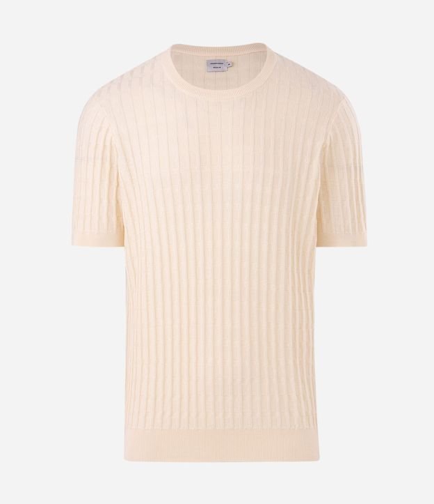 Remera Manga Corta Algodón Cuadrados Texturizado 5