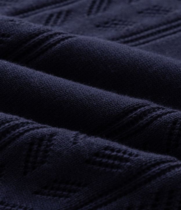 Polo Texturizada Half Zipper Algodón 7