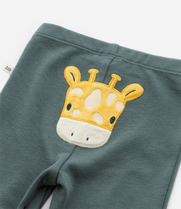 Conjunto Infantil Body Listrado y Pantalón con Estampado Girafa – Talle RN a 18 Meses 9