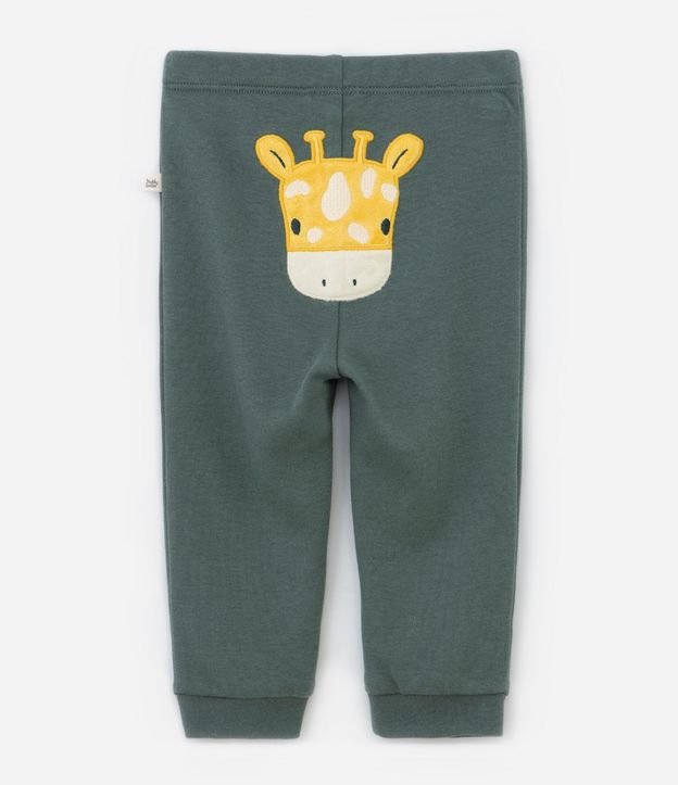 Conjunto Infantil Body Listrado y Pantalón con Estampado Girafa – Talle RN a 18 Meses 3