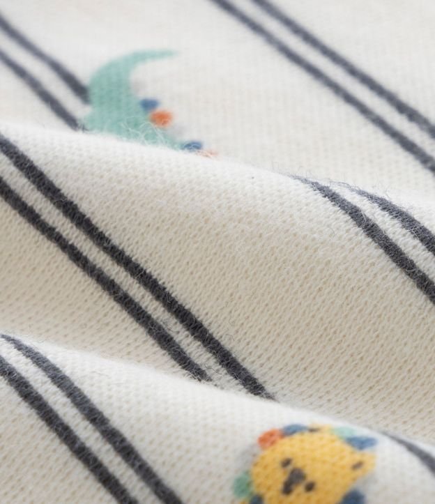 Conjunto Infantil Body Listrado y Pantalón con Estampado Girafa – Talle RN a 18 Meses 4