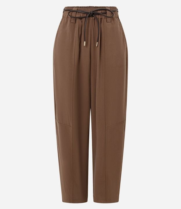 Pantalón Carrot con Cintura Elástica y Cinturón para Lazo 1