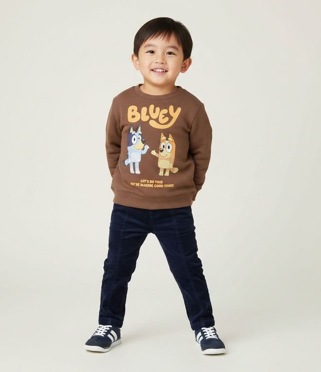 Buzo Infantil en Algodón con Estampa de Bluey y Bingo – Talle 2 a 6 años