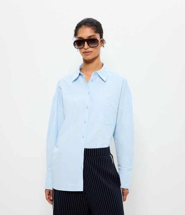 Camisa Oversized en Tricolina Efecto Empapelado 2