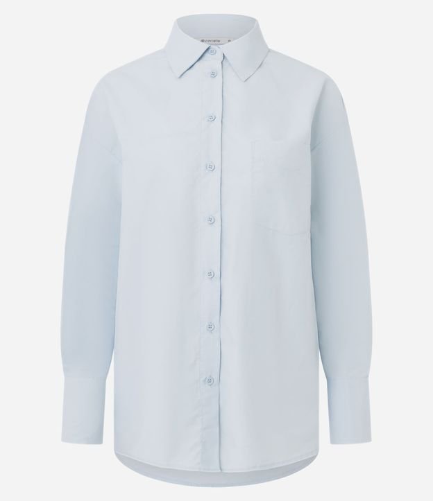 Camisa Oversized en Tricolina Efecto Empapelado 6