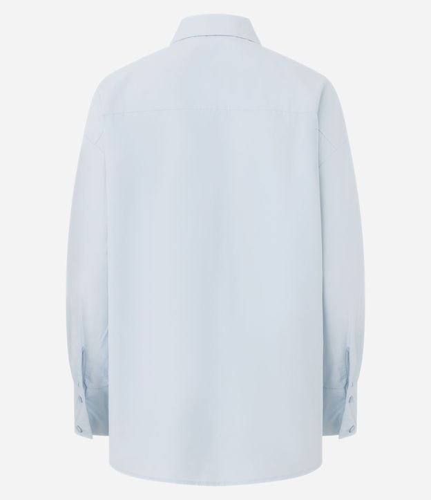 Camisa Oversized en Tricolina Efecto Empapelado 7