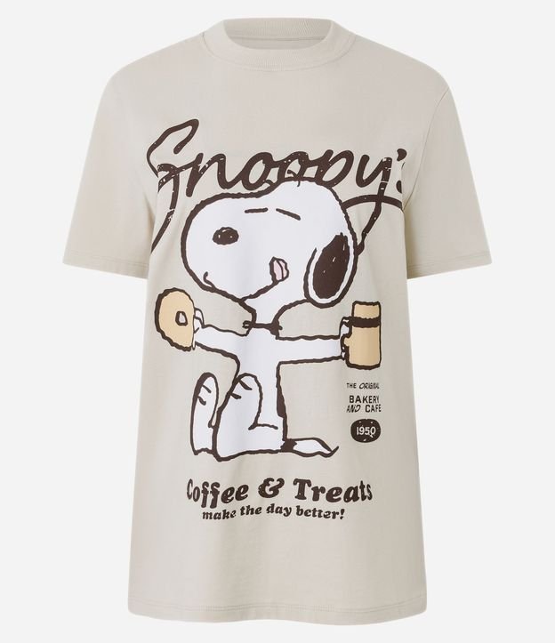 Remera en Algodón con Estamapa Snoopy 5
