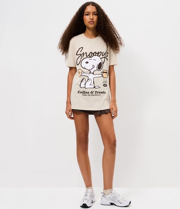Remera en Algodón con Estamapa Snoopy 2