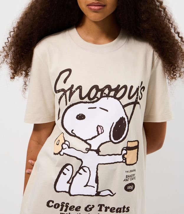 Remera en Algodón con Estamapa Snoopy 3