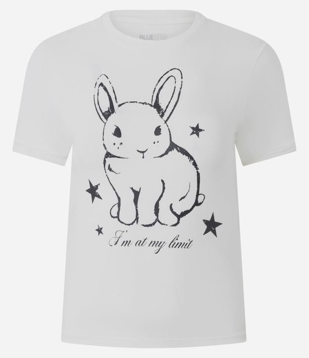 Remera New T-Shirt en Algodón con Estampa de Conejo 4