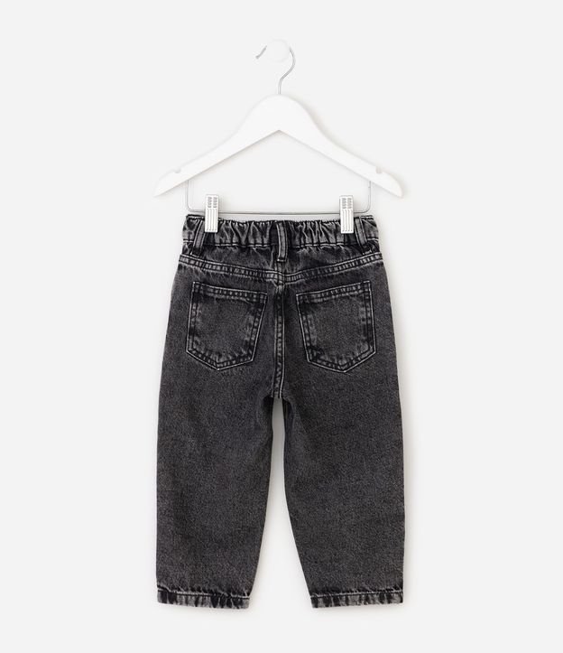 Pantalón Infantil Jeans Mom con Moñitas - Talle 1 a 6 años 3