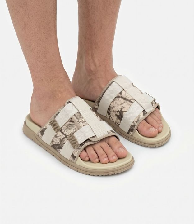 Ojota Slide Camuflado con Tiras Ajustables