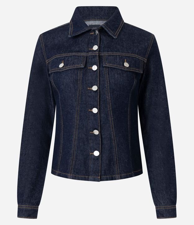 Campera Jeans con Recortes Acinturados 7