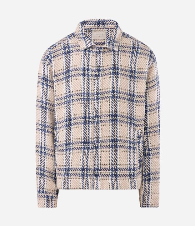 Campera Tweed de Cuadros con Rayas 5