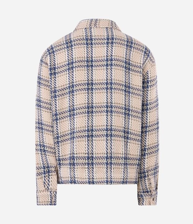 Campera Tweed de Cuadros con Rayas 6
