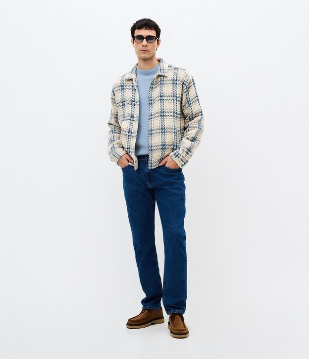 Campera Tweed de Cuadros con Rayas 2