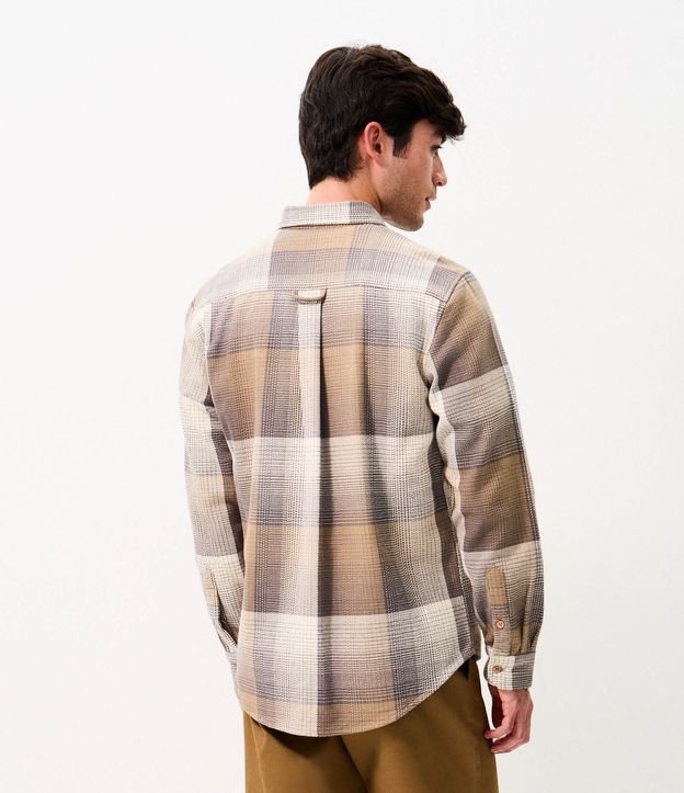 Camisa Franela de Cuadros con Rayas 3