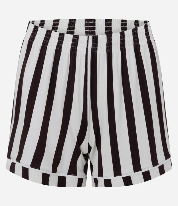 Pijama Americano Corto en Viscolycra con Estampado Rayada 3