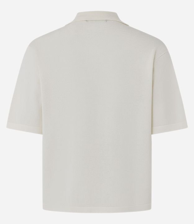 Blusa Corta en Punto con Abotonado Delantero 7