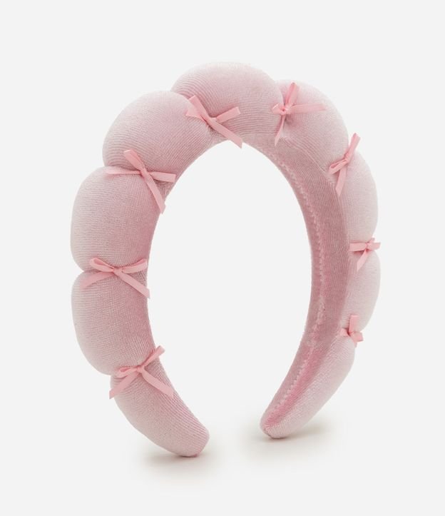 Vincha Puff para Skincare con Moños Alchemia