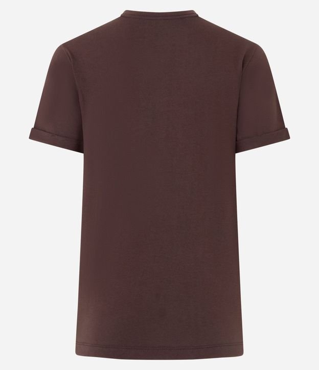 Remera en Media Malla con Manga Corta Doblada 5
