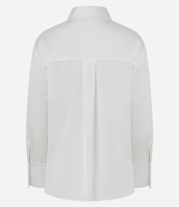Camisa Satinada con Cuello Clásico 7