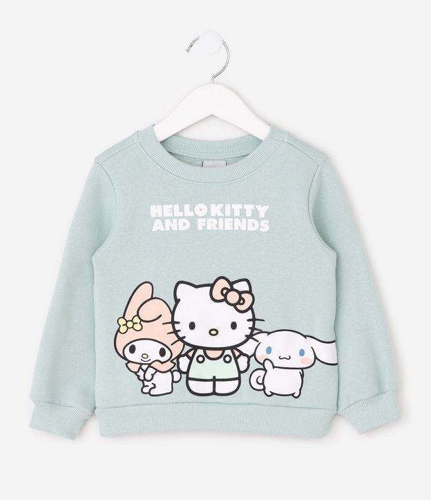 Conjunto Infantil Hello Kitty saco Cropped y Pantalón Flare – Talle 1 a 6 años 3