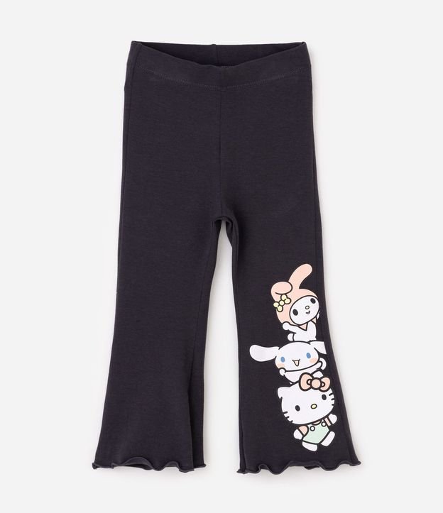Conjunto Infantil Hello Kitty saco Cropped y Pantalón Flare – Talle 1 a 6 años 6