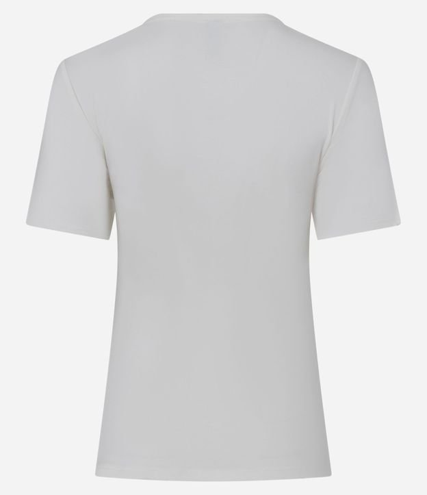 Blusa Peplum Manga Corta en Viscosa con Recortes 5