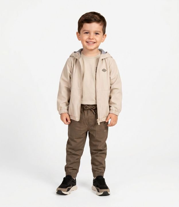 Campera Infantil con Capucha y Patch Aplicado en el Pecho - Talle 1 a 6 años 1