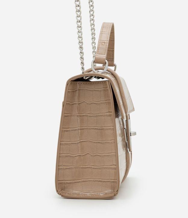 Cartera Shoulder Mediana en PU con Textura Crocco 2