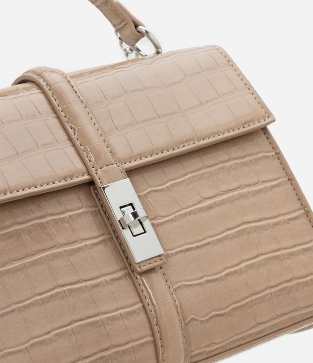 Cartera Shoulder Mediana en PU con Textura Crocco 4