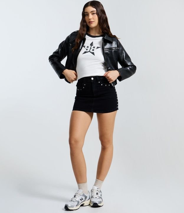 Remera en Algodón con Estampa Numérica con Estrella 7