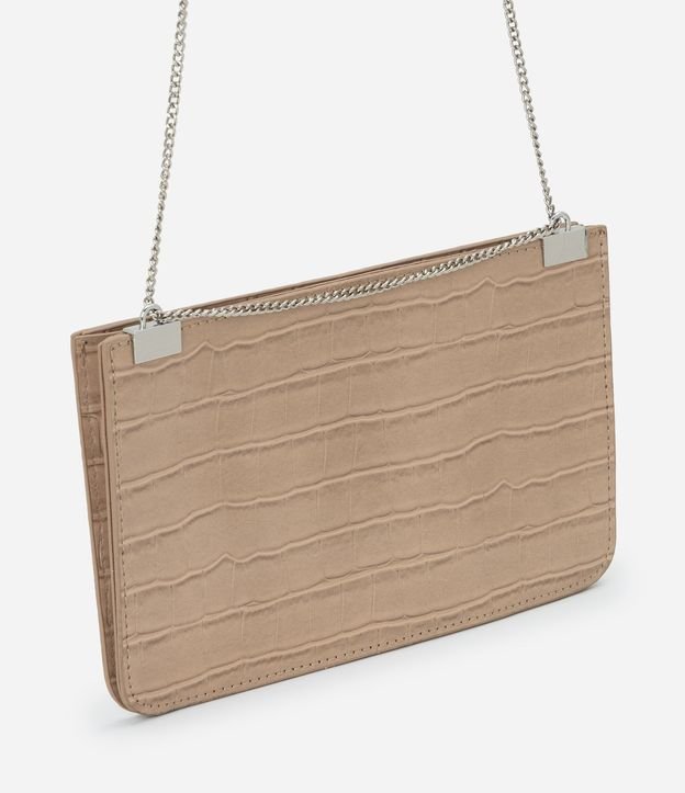 Cartera Transversal Pequeña en PU con Textura Crocco